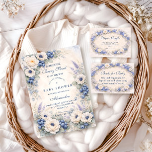 Blueberry Story Garden Baby Shower Invitation