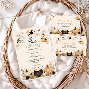 Elegant Little Boo Is Brewing Halloween Baby Showe Napkins