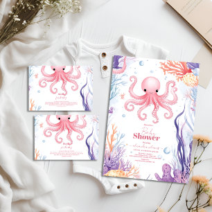 Cute Under the Sea Diapper Raffle Enclosure Card