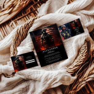 Firefighter Class of 2026 Graduation Invitation