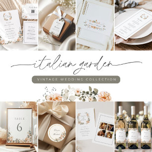 Sage Green and Peach Wedding Table Number Sign