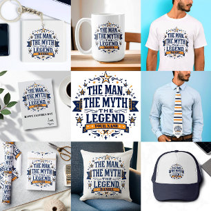 The Man The Myth The Legend   Custom Father's Day Neck Tie