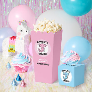 Funny cute Axolotl Squad custom editable pink All In One Invitation