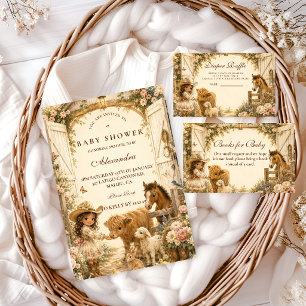 Timeless Girl Western Boho Baby Shower Napkins