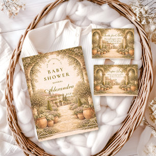 Vintage Garden Florals Baby Shower Napkins