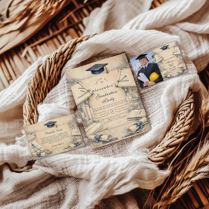 Classical Architecture Graduatio Thank You Card