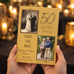 50th Golden Wedding Anniversary Keepsake Memory 3 Ring Binder