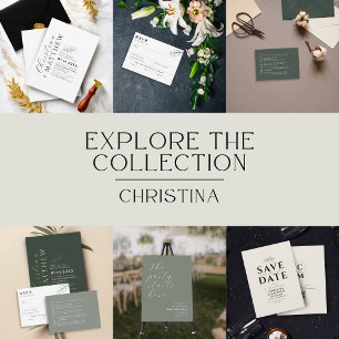 Modern Minimalist Terracotta Wedding Gold Foil Invitation