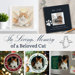 Cat Loss Memorial Personalized Photo Pet Name Magnet