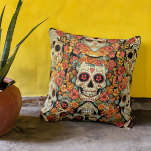 Sugar Skull Dia de Los Muertos Neck Tie