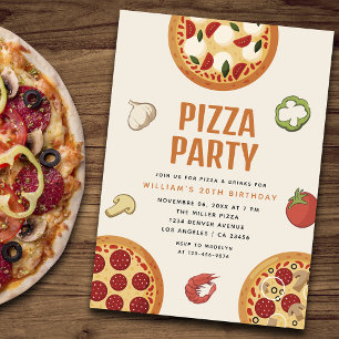 Modern & Italian Any Occasion Pizza Party Favor Boxes