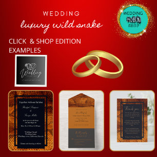 luxury wild snake skin animal wedding  classic round sticker