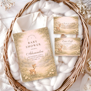 Soft Neutral Forest Critters Baby Shower Napkins