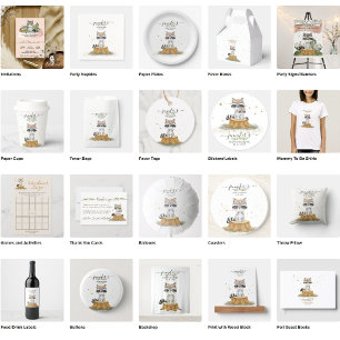 Boho Animal Raccoon Tropical Baby Shower Invitation