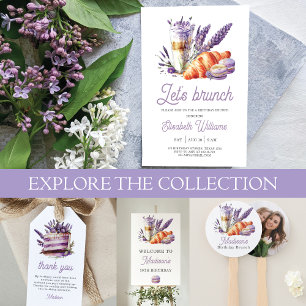 Beautiful Brunch themed Photo Personalized Hand Fan