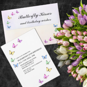 Colorful Butterflies Birthday Envelope