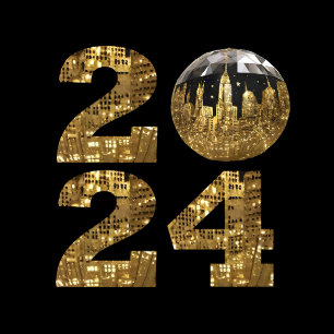 2024 New Years--Ball-NYC Gold- Hoodie