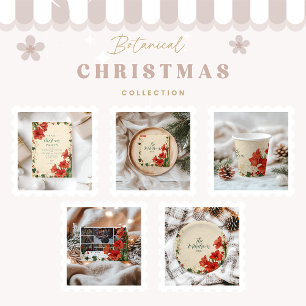Rustic Red Amaryllis Christmas Gift Tags