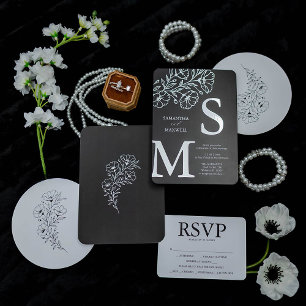 Customizable Wedding Welcome Signs Black and White