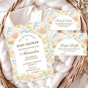 Whimsical Summer Animals Baby Shower Napkins