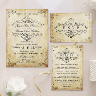 The Ornate Flourish Vintage Wedding Collection Invitation