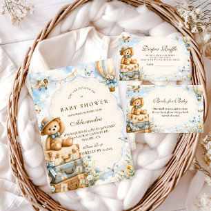 Enchanted Teddy Bear Travel Baby Shower Napkins