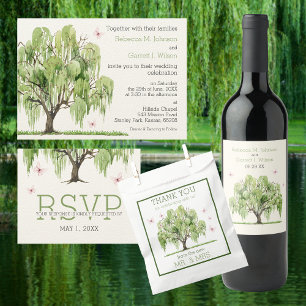 Weeping Willow Wedding Invitation