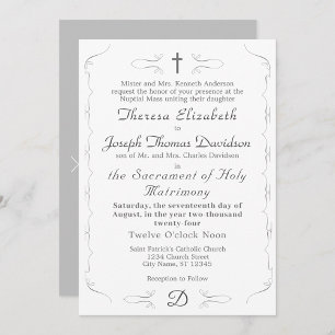Simply Catholic Nuptial Mass with Photo  Program