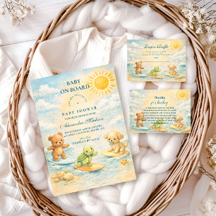 Surf’s Up Baby Shower Invitation
