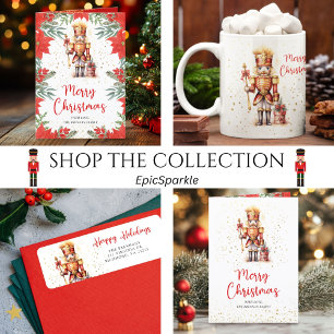 Nutcracker Merry Christmas Return Address Label