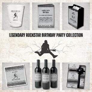Legendary Rockstar Birthday Musician  Shot Glass