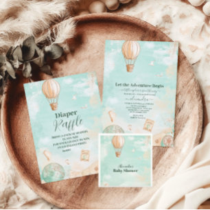 Let the Adventure Begin Baby Shower Foam Board