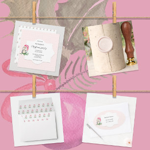 Monogram Pink Solid Brass Wax Stamper