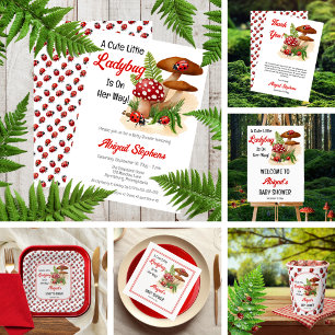 A Cute Little Ladybug Is On Her Way Baby Shower Foam Board