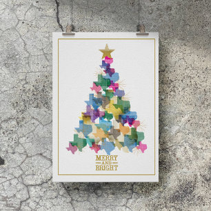 Rustic Texas Christmas Tree Holiday Card