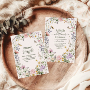 Elegant Wildflower Meadow Baby Shower Invitation