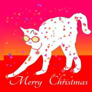 Merry Christmas Cat  Christmas Stocking