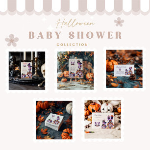 Pastel Halloween Little Boo Baby Shower Invitation