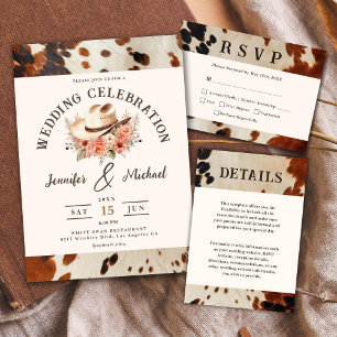 Western Wedding Invitation 