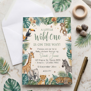 Safari Animals   Tropical Animals Baby Shower  Paper Plates