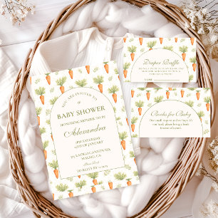 Little Sprout Rustic Garden Diapper Raffle Enclosure Card