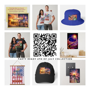 4th of July America 1776 to 2026 USA 250th Party Invitation