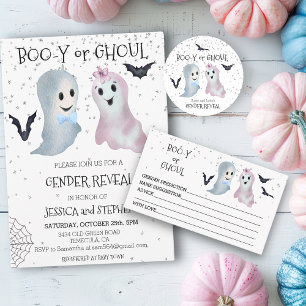 Halloween Boo-y and Ghoul Gender Reveal Ghosts