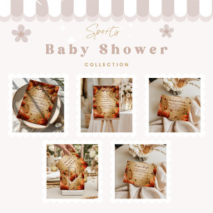 Vintage Basketball Sports Baby Shower Foam Board