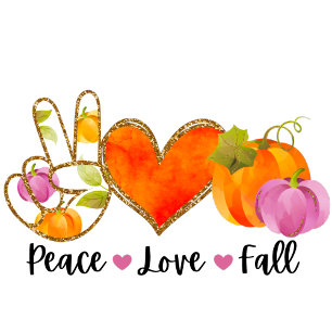 Love Fall Autumn Customize Text and Color Apron