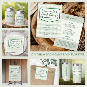 Summer Bach Camp Bachelorette Party Favor Can Cooler