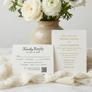 Simple Wedding RSVP Enclosure Card