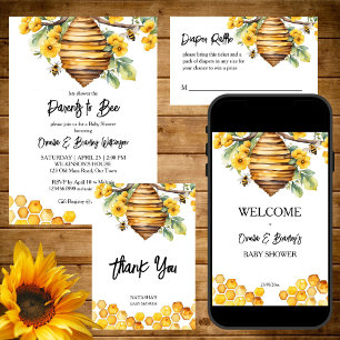 Parents to bee spring bee baby shower template paper plates
