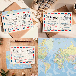 Retirement Party Paper Plates with Airplane Design