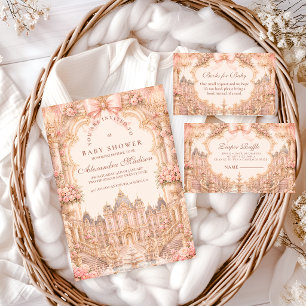 Luxury Rococo Princess Baby Shower Napkins